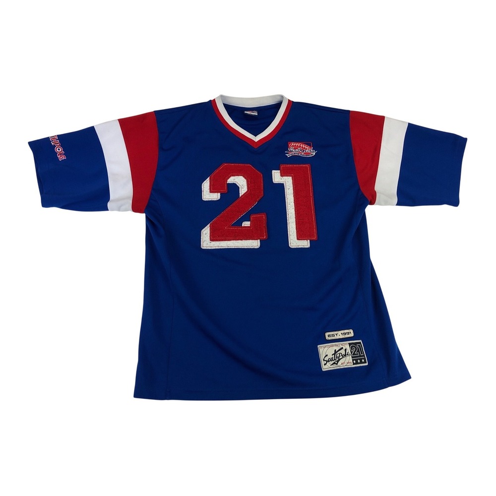 Vintage South Pole Athletic Collection Jersey 21 Red White Blue Mens Size L Y2K